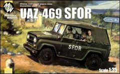 1/35 УАЗ-469 SFOR + резиновые шины (Military Wheels 3507) сборная модель