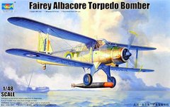 1/48 Fairey Albacore Mk.I англійський торпедоносець (Trumpeter 02880), збірна модель