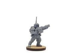 Cadian Shock Trooper with Grenade Launcher and Comm-Link, мініатюра Warhammer 40.000, пластикова (Games Workshop)