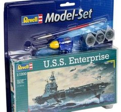 1/1200 USS Enterprise CV-6 авианосец + клей + краска + кисточка (Revell 65801)
