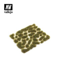 Кущики зеленої різнобарвної трави, висота 6 мм, аркуш 70х60 мм (Vallejo SC416 Wild Tuft Mixed Green)