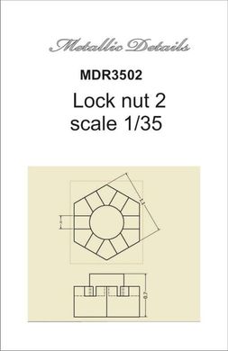 1/35 Контргайка тип 2, 100 штук (Metallic Details MDR3502) Lock nut #2