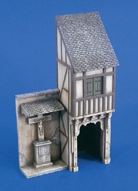 Old German City Covered Passageway and Shrine 1:35