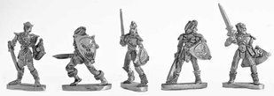 Mirliton Miniatures - Миниатюра 25-28 mm Fantasy - Damned Elf with sword and shield - MRLT-DE017