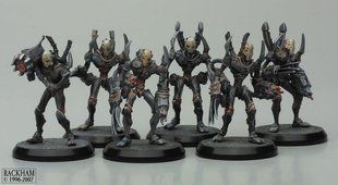 Storm Golems, Unit Box, миниатюры AT-43 Therians (Rackham THEL02), пластиковые собранные окрашенные