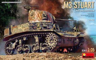 1/35 Легкий танк M3 Stuart пізнього виробництва (MiniArt 35432), збірна модель