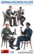 1/35 Німецькі солдати в кафе, Друга світова, 4 фігури та меблі (Miniart 35396), збірні пластикові German Soldiers in Cafe