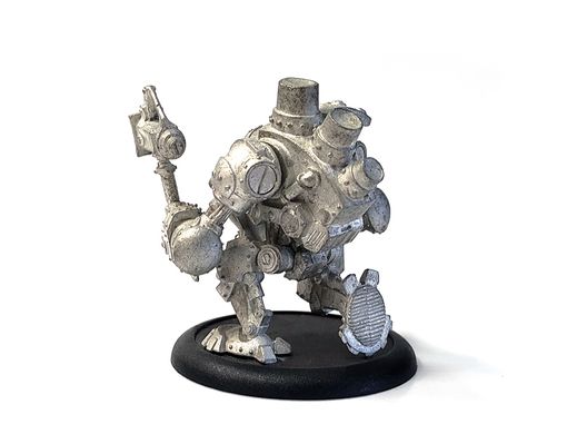Mercenaries Wroughthammer Rockram, Rhulic Heavy Warjack, миниатюра Warmachine, неокрашенная (Privateer Press), собранная металлическая