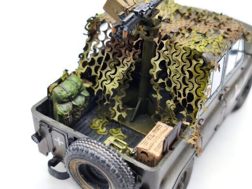 1/35 Автомобіль УАЗ-469 з кулеметом КПВ, Збройні Сили України, готова модель