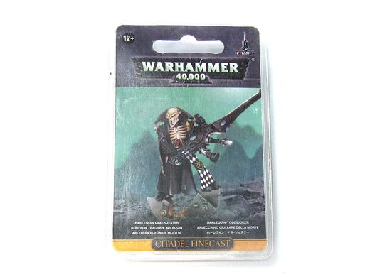 Harlequin Death Jester, миниатюра Warhammer 40k (Games Workshop 46-63 Citadel Finecast), сборная смоляная