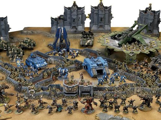 Wall of Martyrs - Imperial Defence Network, оборонительные сооружения для Warhammer 40k (Games Workshop 64-56), сборные пластиковые