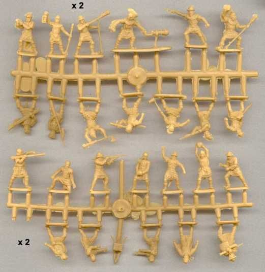 1/72 Средневековые осадные войска, Medieval Siege Troops, 50 фигур