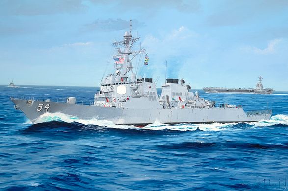 1/200 USS Curtis Wilbur DDG-54 американський ескадрений міноносець (I Love Kit 62007), збірна модель