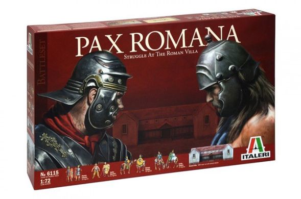 1/72 Pax Romana, Struggle at the Roman Villa (Italeri 6115) 109 фигур + модель здания