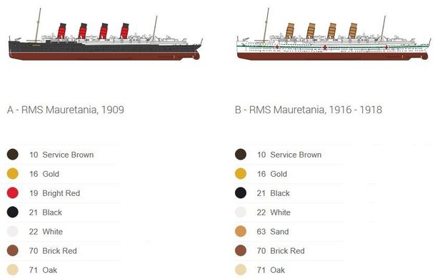 1/600 RMS Mauretania (Airfix 04207) сборная модель
