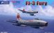 1/48 FJ-3 Fury американський винищувач (Kitty Hawk 80156), збірна модель