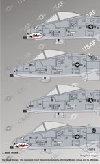 1/48 декаль для самолета A-10C Warthog с маркировкой миссий (Authentic Decals 4868)
