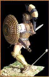 70mm Ахіл, колекційна мініатюра, олов'яна збірна нефарбована (Ares Mythologic 70-G03 Aquiles)