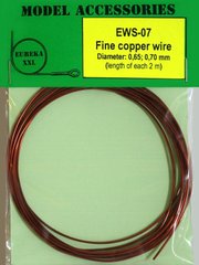 Проволока медная 0.65 + 0.70 мм, длина каждой 2 м (Eureka EWS-07) Fine copper wires
