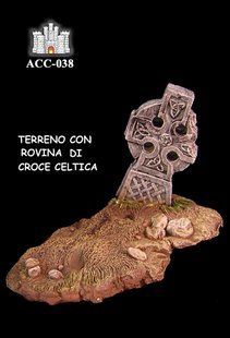 54 мм TERRENO CON ROVINA DI CROCE CELTICA
