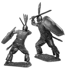 54 мм Древнекитайский воин, 5 век до н.&#160;э., оловянная миниатюра (Солдатики Публия PTS-5261)