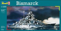 1/1200 Bismarck германский линкор + клей + краска + кисточка (Revell 65802)