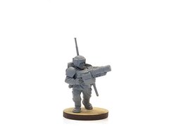 Cadian Shock Trooper with Grenade Launcher and Comm-Link, миниатюра Warhammer 40.000, пластиковая (Games Workshop)