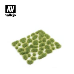 Пучки светло-зеленой травы, высота 6 мм, лист 70х60 мм (Vallejo SC417 Wild Tuft Light Green)