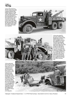 Монография "US WWII Ward Lafrance and Kenworth M1 and M1A1 heavy wreckers" Michael Franz (Tankograd technical manual series #6029)