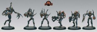 Storm Golems, Attachment Box, миниатюры AT-43 Therians (Rackham THEL03), собранные пластиковые окрашенные