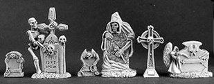 Reaper Miniatures Dark Heaven Legends - Tombstones (6) - RPR-3122