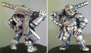 HassleFree Miniatures - Arnuld, male with machine gun - HF-HFG023