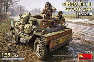 1/35 Бронеавтомобіль Dingo Mk.III Scout Car з фігурами та аксесуарами (Miniart 53088), збірна модель