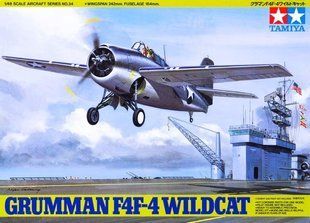 1/48 F4F-4 Wildcat американський палубний винищувач (Tamiya 61034), збірна модель