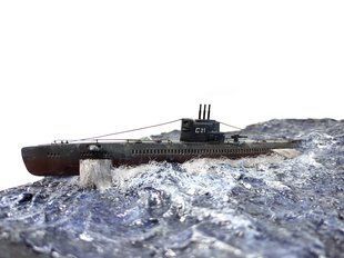 1/400 "Сєвєрянка" радянський дизель-електричний підводний човен проекту 613, готова модель, авторська робота