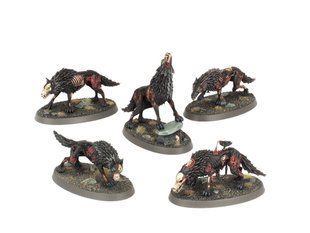Dire Wolves, можно собрать 7 миниатюр Warhammer (Games Workshop), сборные пластиковые