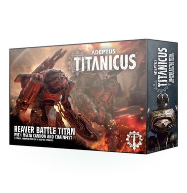 Adeptus Titanicus Reaver Battle Titan with Melta Cannon and Chainfist, 1 фігура (Games Workshop 400-23), збірна пластикова