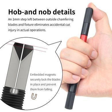 Інструмент для зняття фаски зі змінними насадками (DSPIAE AT-CT &ldquo;I-deal&rdquo; Plastic Chamfering Tool)