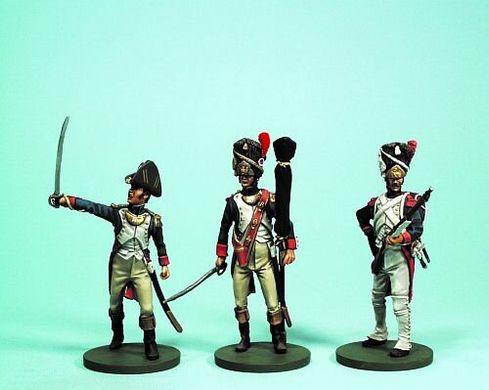 54 мм (1:32) French Imperial Guard Grenadiers 1812 (3 фигуры)