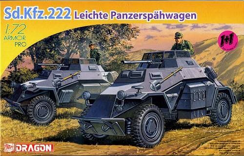 Sd.Kfz.222 германский бронеавтомобиль 1:72