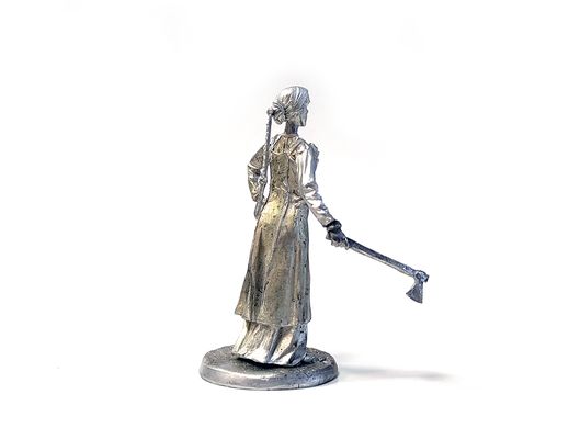 54 мм Знатная скандинавка, коллекционная оловянная миниатюра