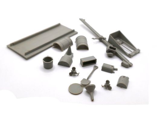1/35 Полевая мастерская (Italeri 419 Field Tool Shop), сборные пластиковые аксессуары (без коробки)