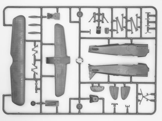 1/72 Біплани 1930-40-х років: Полікарпов У-2/По-2, Heinkel He-51A-1, Kawasaki Ki-10-II (ICM 72210), збірні моделі