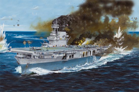 1/350 USS Yorktown CV-5 американский авианосец (I Love Kit 65301), сборная модель