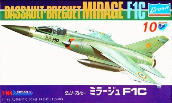 1/144 Dassault-Breguet Mirage F.1C французький винищувач (Crown P801-100) збірна модель