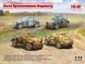 1/72 Набір "Легкі бронемашини Вермахту: Sd.Kfz.222, Sd.Kfz.223, Sd.Kfz.260, Sd.Kfz.261" (ICM DS7207), збірні моделі