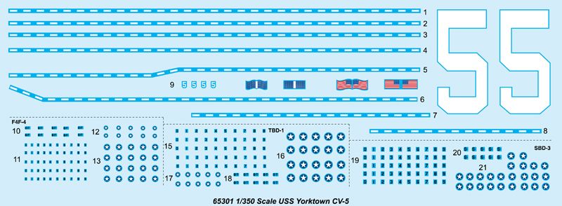 1/350 USS Yorktown CV-5 американский авианосец (I Love Kit 65301), сборная модель