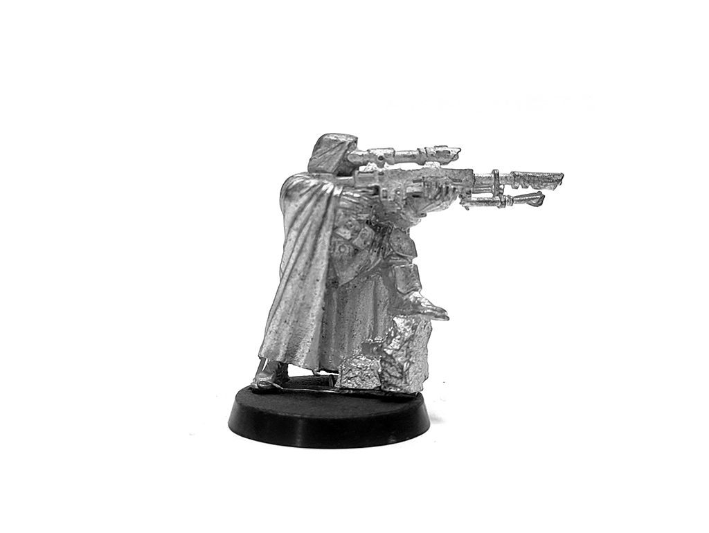 Imperial Guard Cadian Sniper (Classic Metal), миниатюра Warhammer 40.000,  оригинальная металлическая неокрашенная (Games Workshop)