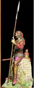 70mm Скифский король, коллекционная миниатюра, оловянная сборная неокрашенная (Ares Mythologic 70-G05 Scythian king)