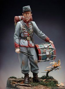 54 мм Drummer boy, American Civil War 1858
